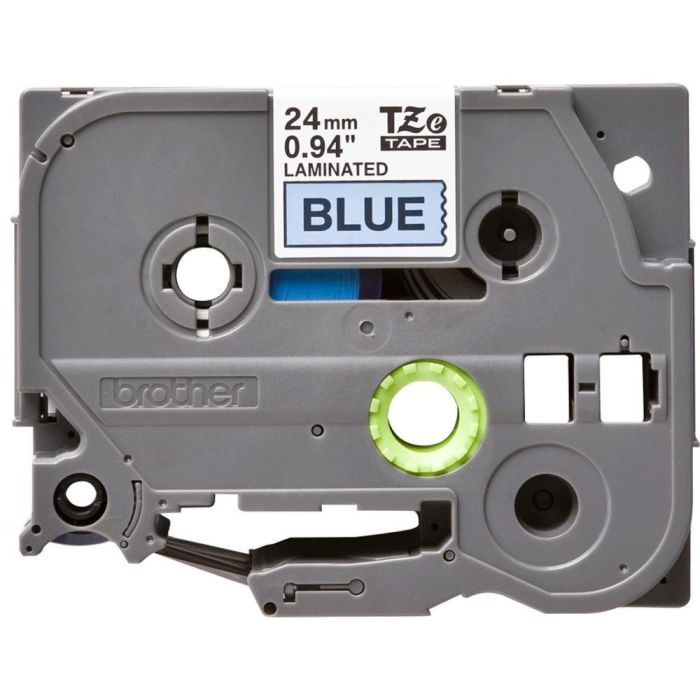 BROTHER Cinta laminada azul/ negro 24mm