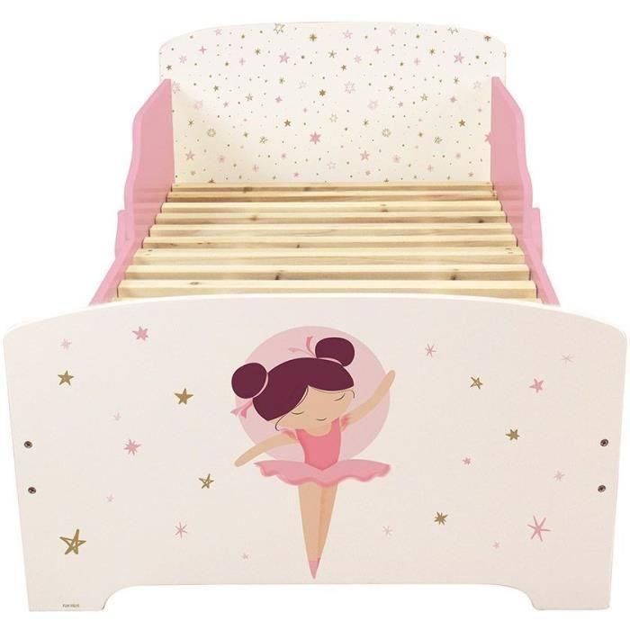 Cama con caja de listones Spring - Ballerina Dancer - Fun House - 140 x 70 cm 1 Cama con caja de listones Spring - Ballerina Dancer - Fun House - 140 x 70 cm 1