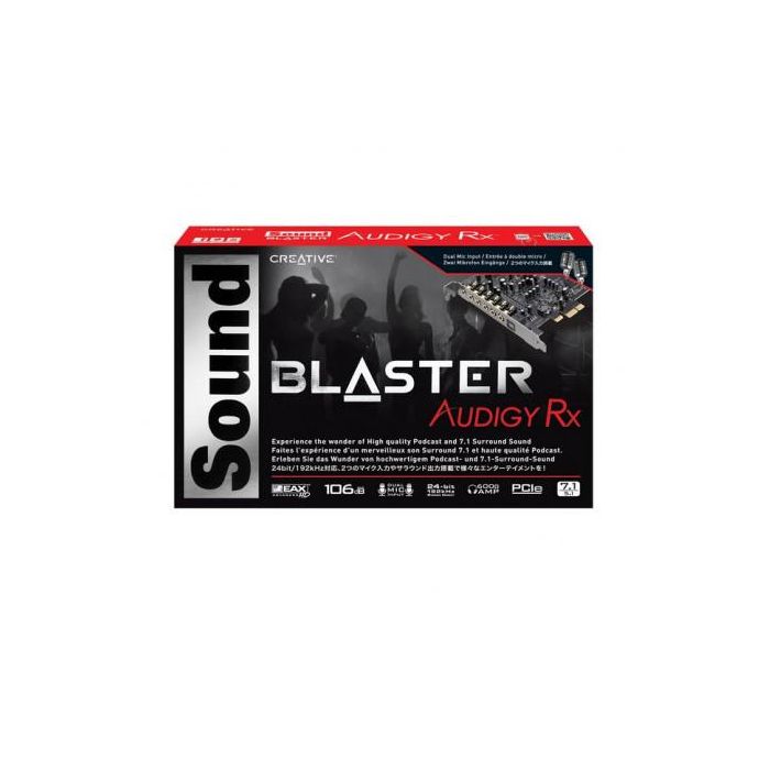Creative Labs Sound Blaster Audigy Rx Interno 7.1 canales PCI-E 1 Creative Labs Sound Blaster Audigy Rx Interno 7.1 canales PCI-E 1