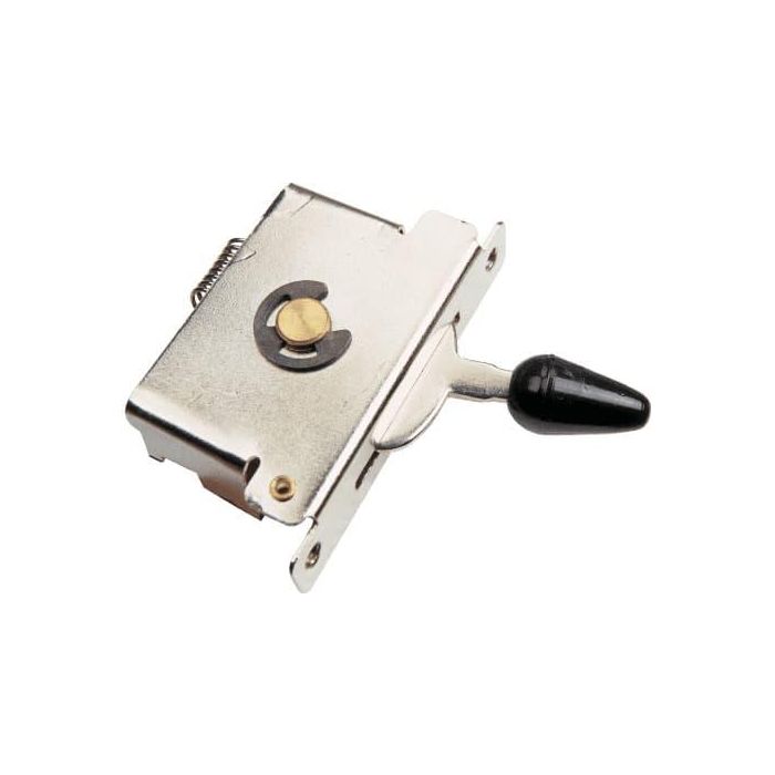 YELLOWPTS Switch de 5 Posiciones para Stratocaster con Palanca Negra