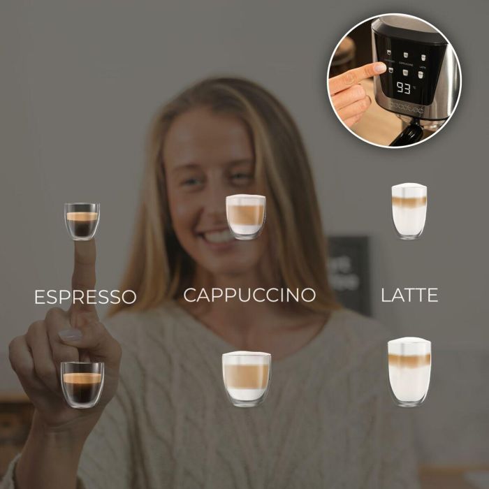 Cecotec Cafetera Express semiautomática Power Espresso 20 Cream 20 bar 1350 W negra 6