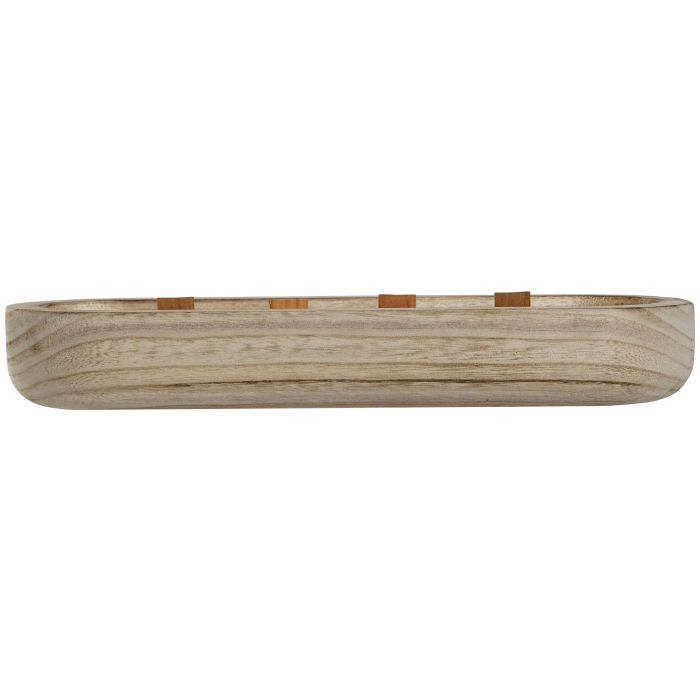 DKD Home Decor Vela Decorativa Balinesa Natural para Ambientes Cálidos y Relajantes, de Paulownia y Cera, 10.7 x 5 x 32.5 cm 3