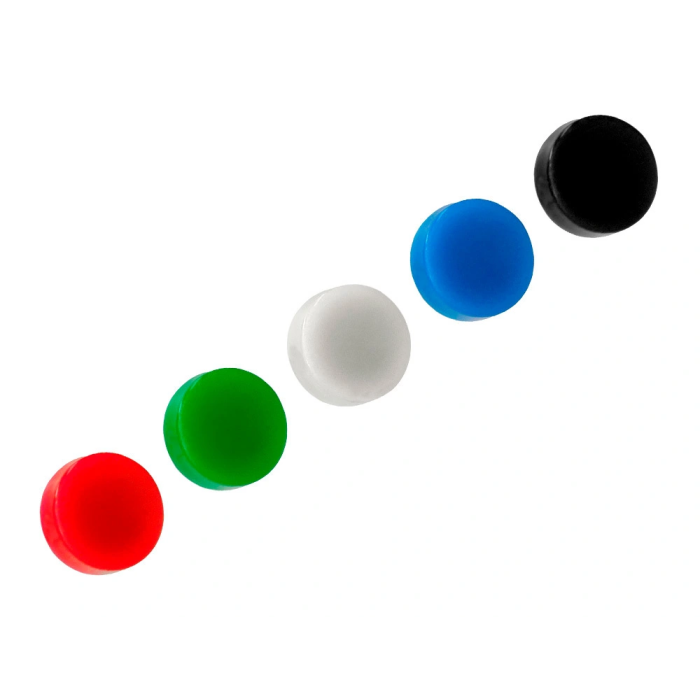 Q-connect Imanes para Pizarras Magnéticas 35 mm Colores Surtidos Caja de 10 Unidades 6