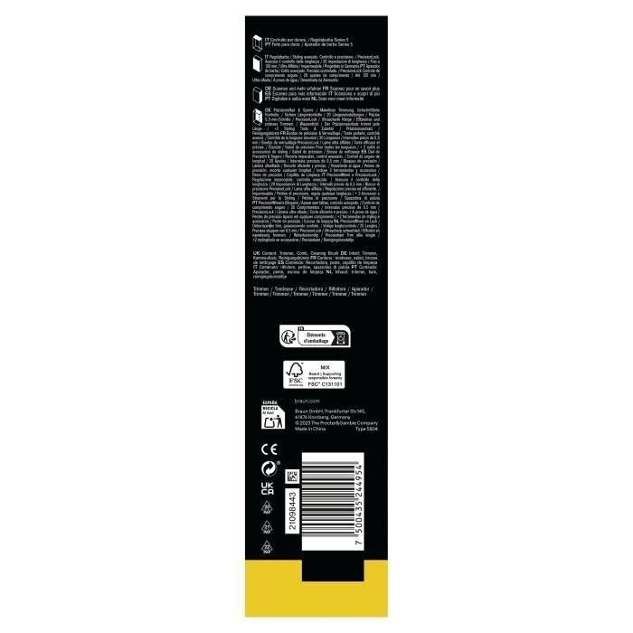 Braun BT5500 Afeitadora Eléctrica Serie 5. Batería 120 min Duración, Resistente al Agua, Color Negro 4 Braun BT5500 Afeitadora Eléctrica Serie 5. Batería 120 min Duración, Resistente al Agua, Color Negro 4