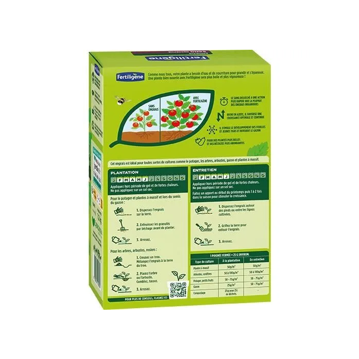 Fertiligene Sangre seca FSAN12 - 1,2 kg - Efecto potenciador - Ideal para flores y huertos 1