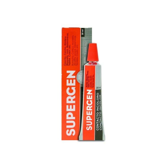 Supergen Pegamento De Contacto Resistente Incoloro Tubo 20 mL