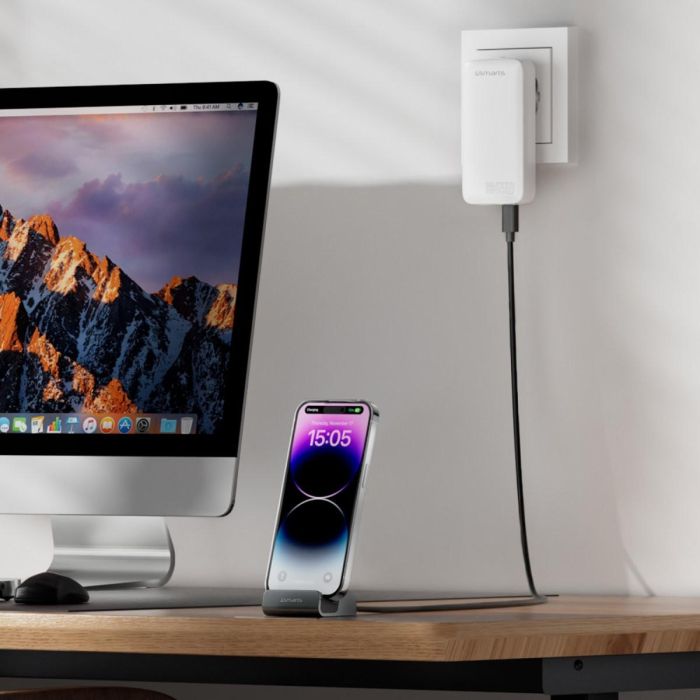 4smarts Ladestation VoltDock USB-C 60W. grau 2