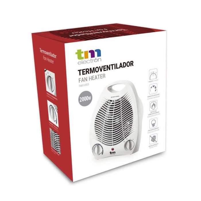 Termoventilador Portátil TM Electron 1000-2000 W 2 Termoventilador Portátil TM Electron 1000-2000 W 2