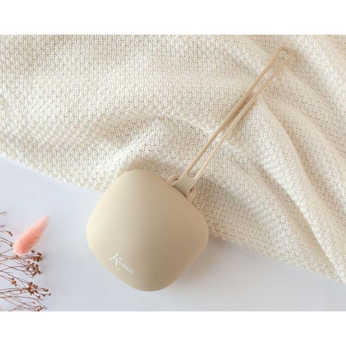 KioKids Portachupetes de Silicona Beige Higiénico y Seguro con Lazo para Colgar | Capacidad 1 Chupete | Para Bebés +0 Meses 0 KioKids Portachupetes de Silicona Beige Higiénico y Seguro con Lazo para Colgar | Capacidad 1 Chupete | Para Bebés +0 Meses 0