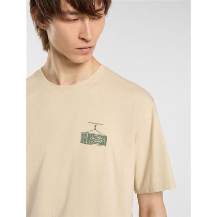 Camiseta de Manga Corta Hombre Dickies Apison Ss Beige 6-7 Años 3