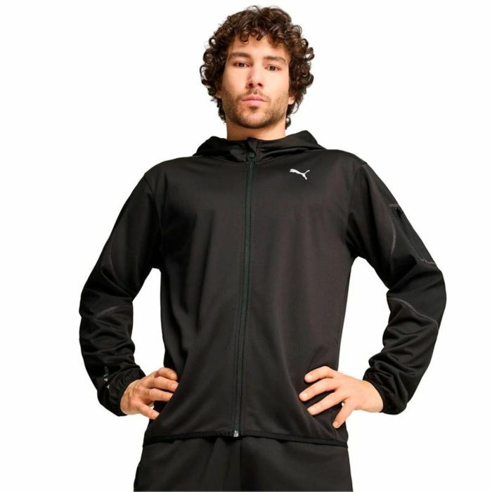 Sudadera con Capucha Hombre Puma Flex Panelled Jacket Negro 2 Sudadera con Capucha Hombre Puma Flex Panelled Jacket Negro 2