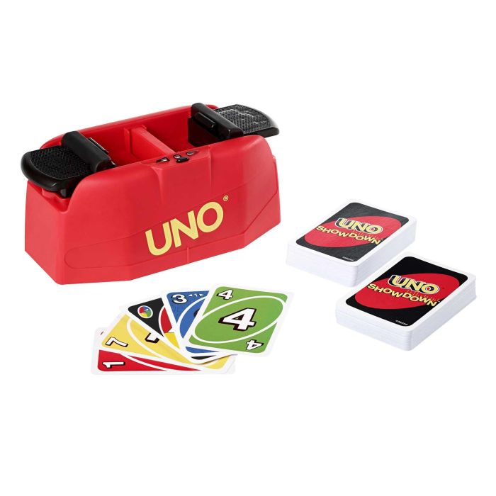 Mattel Games Gkc04 Juego Del UNO Showdown - Juego de Mesa de Cartas con Emocionante Lanzamiento y Enfrentamiento, Familias y Niños +7 años 1 Mattel Games Gkc04 Juego Del UNO Showdown - Juego de Mesa de Cartas con Emocionante Lanzamiento y Enfrentamiento, Familias y Niños +7 años 1