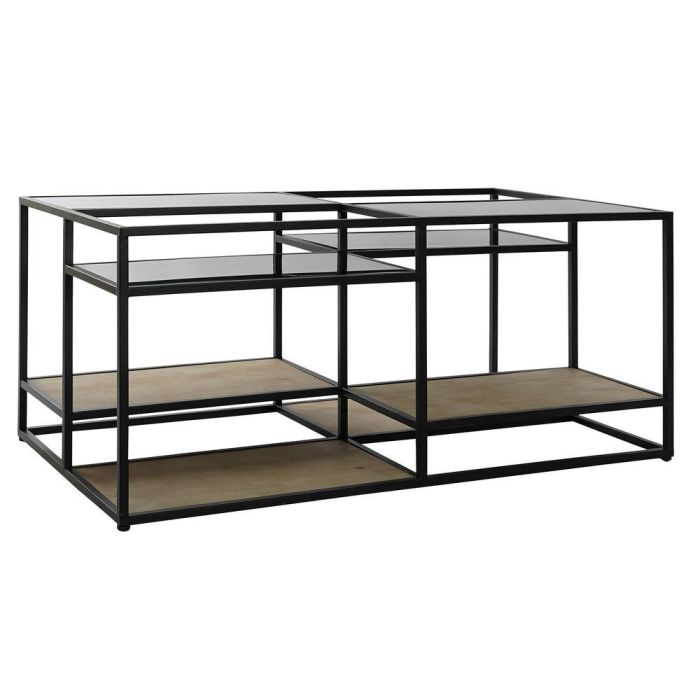 Mesa Centro Loft DKD Home Decor Negro Natural 60 x 50 x 120 cm