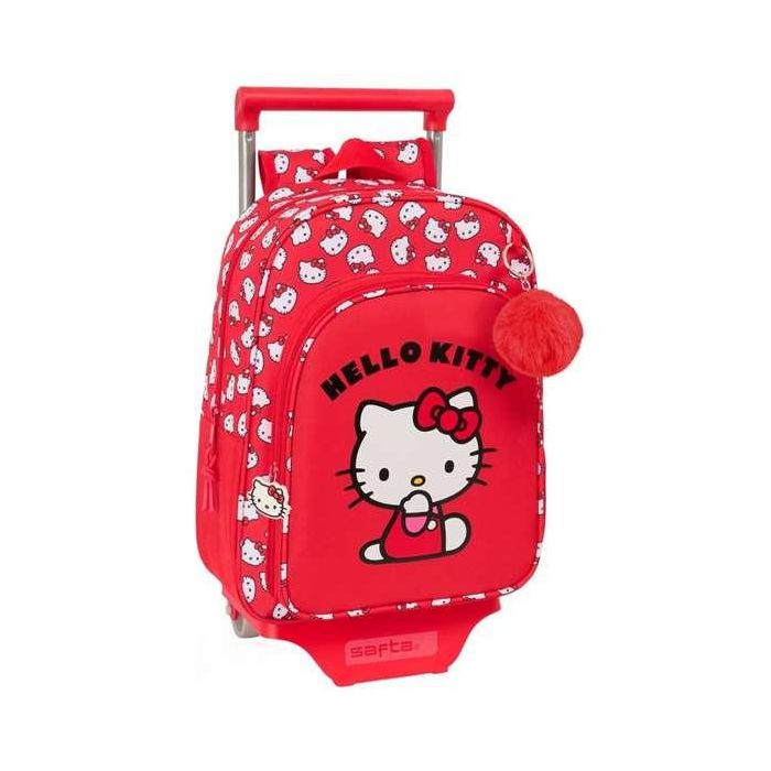 Mochila Safta Mod. 185 Con Carro 705 Hello Kitty Iconic 340x260x110 mm Mochila Safta Mod. 185 Con Carro 705 Hello Kitty Iconic 340x260x110 mm