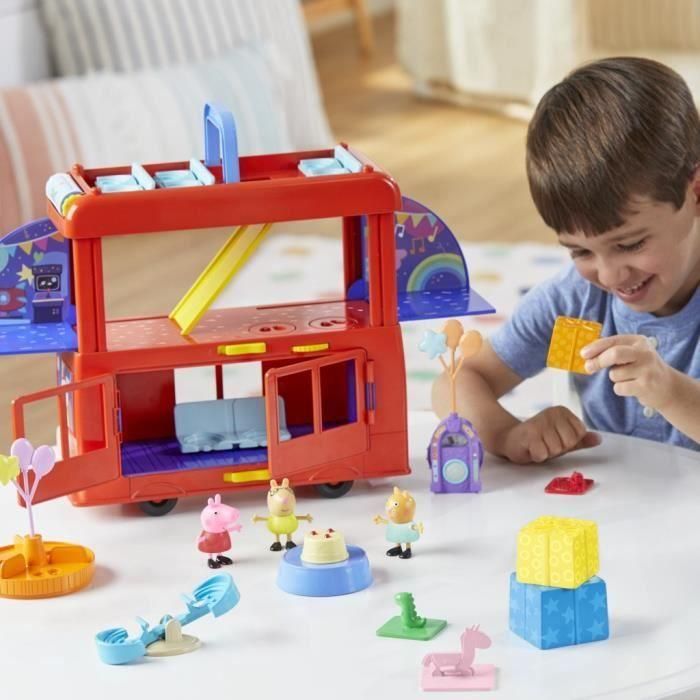 Hasbro HAS5010996232380 Peppa Pig Set de autobús de fiesta 2 en 1 3