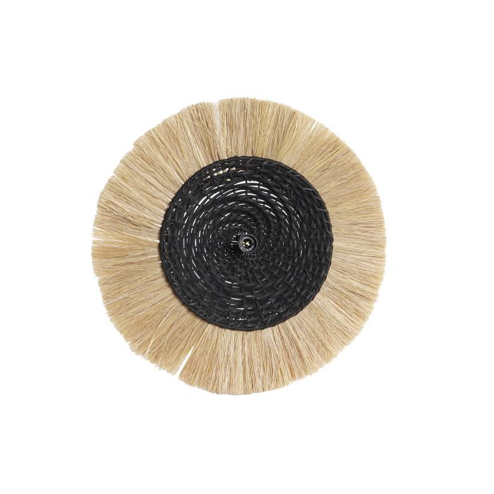DKD Home Decor Lámpara Aplique de Pared Estilo Colonial con Pantalla de Yute y Cuerpo de Hierro 42x42cm Natural Negro E14 25W 2 DKD Home Decor Lámpara Aplique de Pared Estilo Colonial con Pantalla de Yute y Cuerpo de Hierro 42x42cm Natural Negro E14 25W 2