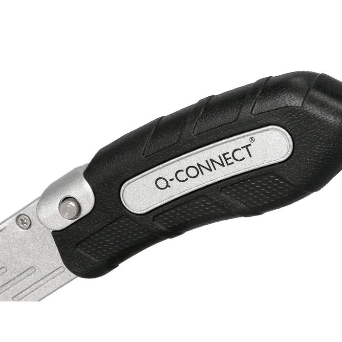 Cuter Q-Connect Metalico Ancho Plegable Con Mango Antideslizante Cuchilla 19 mm Xd-925 Conclip Blister 1 Unidad 4