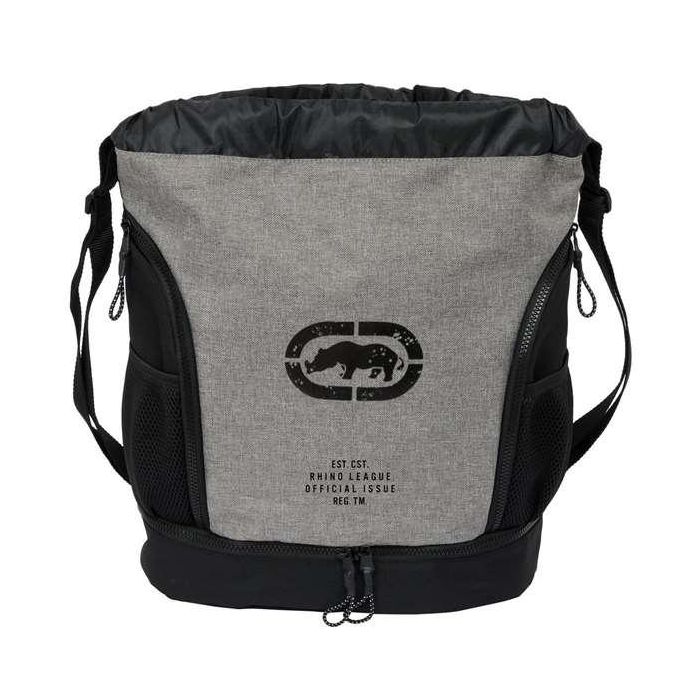 Mochila Saco Infantil Eckō Unltd. Rhino Negro Gris 35 x 40 x 1 cm Mochila Saco Infantil Eckō Unltd. Rhino Negro Gris 35 x 40 x 1 cm