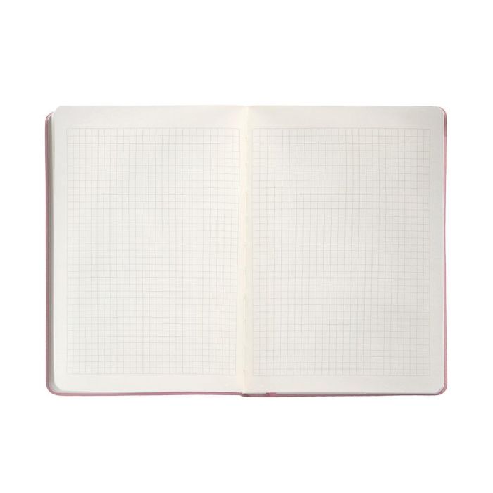 Cuaderno Con Gomilla Antartik Notes Tapa Dura A4 Hojas Cuadricula Rosa Pastel 100 Hojas 80 gr Fsc 7