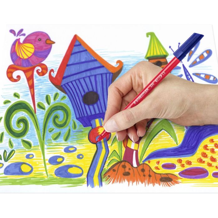 Staedtler Rotuladores Noris 326 C-Surtidos, Punta Fibra 1.0 mm, Estuche 20 Ud, Tinta Antisecado, Lavable 2 Staedtler Rotuladores Noris 326 C-Surtidos, Punta Fibra 1.0 mm, Estuche 20 Ud, Tinta Antisecado, Lavable 2