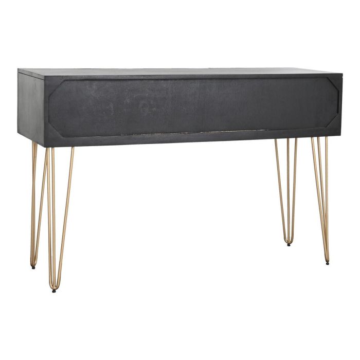 Consola Home ESPRIT Negro Dorado Metal Madera de mango 120 x 38 x 76 cm 6