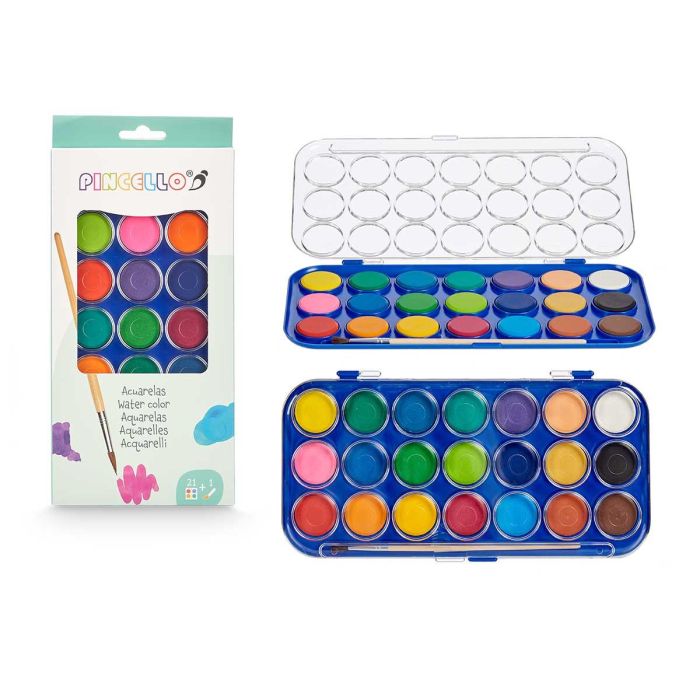 Acuarelas 21 Pcs Pincello 13X27CM (48 Unidades) Acuarelas 21 Pcs Pincello 13X27CM (48 Unidades)
