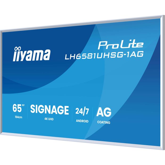 IIYAMA LH6581UHSG-1AG 163.9cm 4K Ultra HD 3840x2160 VA 24/7 2xHDMI 2xUSB USB-C 11