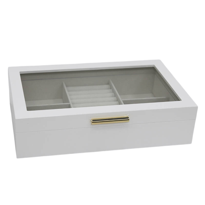 Joyero Tradicional DKD Home Decor Blanco Beige 18.5 x 7 x 29 cm 1