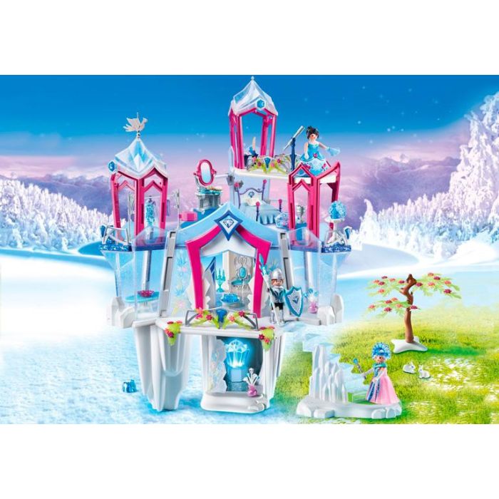 PLAYMOBIL 9469 Palacio De Cristal Brillante - Juego de Construcción con Reina de las Nieves, Princesa Finya y Guardia para Niños +4 Años, Multilingüe (ES, EN, FR, DE, PT)