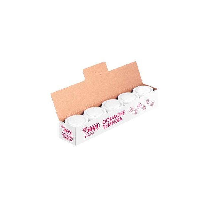 Jovi Témpera Escolar Estuche 5 Botes Blanco De 35 mL