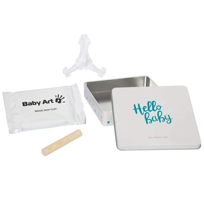 Baby Art Magic Box Kit Huellas y Manos de Bebé Cuadrado en Caja Metálica - Pasta Dermatológicamente Testada Sin Horno Regalo Nacimiento Bautismo 11 Baby Art Magic Box Kit Huellas y Manos de Bebé Cuadrado en Caja Metálica - Pasta Dermatológicamente Testada Sin Horno Regalo Nacimiento Bautismo 11