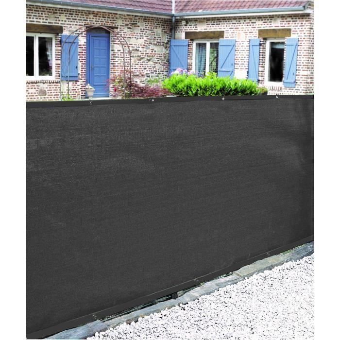 Nature NAT3306134002628 Mampara de privacidad 1 x 3 m Blackout 5/5 HDPE 350 g/m² Antracita Nature NAT3306134002628 Mampara de privacidad 1 x 3 m Blackout 5/5 HDPE 350 g/m² Antracita