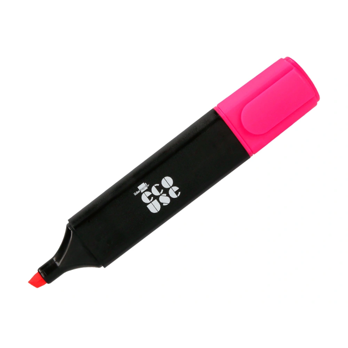 Liderpapel Rotulador Fluorescente Ecológico de Plástico Reciclado, Caja de 4 Unidades, Colores Surtidos 6