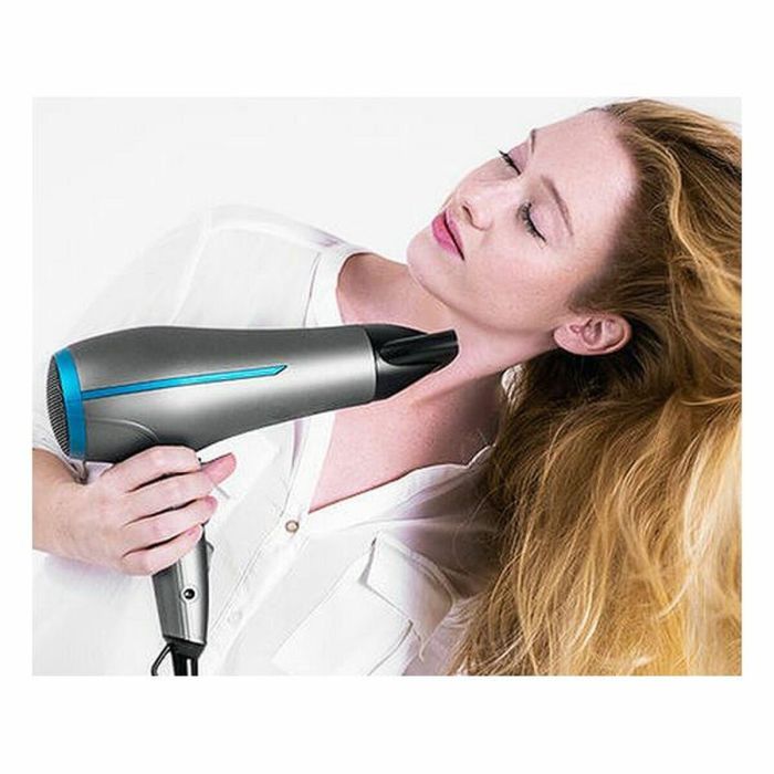 Cecotec Bamba IoniCare 5200 Secador de Pelo Iónico Profesional 2300W con Tecnología Ion Real, Pro Style, Difusor y Boquilla, Azul/Gris 1