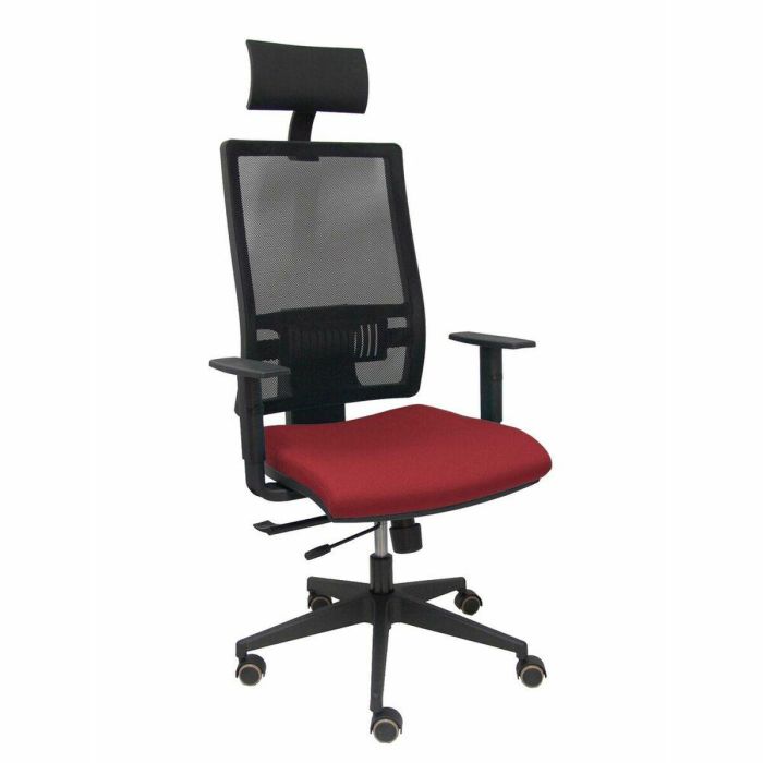 Silla de Oficina con Cabecero Piqueras y Crespo B10CRPC Granate Silla de Oficina con Cabecero Piqueras y Crespo B10CRPC Granate