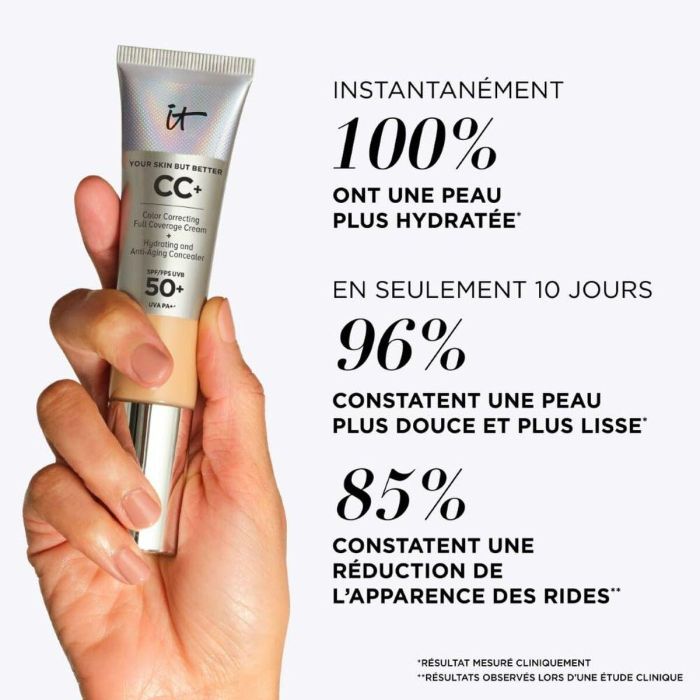 Crema Hidratante CC Cream It Cosmetics YOUR SKIN BUT BETTER CC+ Medium Spf 50 Spf 50+ 12 ml 5 Crema Hidratante CC Cream It Cosmetics YOUR SKIN BUT BETTER CC+ Medium Spf 50 Spf 50+ 12 ml 5
