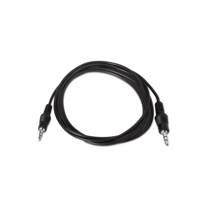 AISENS - CABLE AUDIO ESTÉREO, JACK 3.5/M-JACK 3.5/M, NEGRO, 0.3M 1