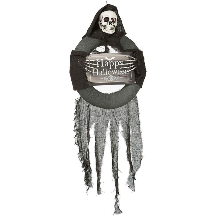 My Other Me Cartel Decoración Halloween con Luz y Sonido 75x33x10 cm, Material PVC-Tejido, Funciona con Pilas My Other Me Cartel Decoración Halloween con Luz y Sonido 75x33x10 cm, Material PVC-Tejido, Funciona con Pilas
