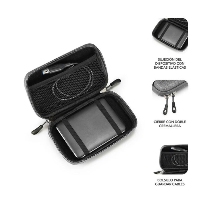 SUBBLIM Organizador HDD Business Case 2,5" Grey 1 SUBBLIM Organizador HDD Business Case 2,5" Grey 1