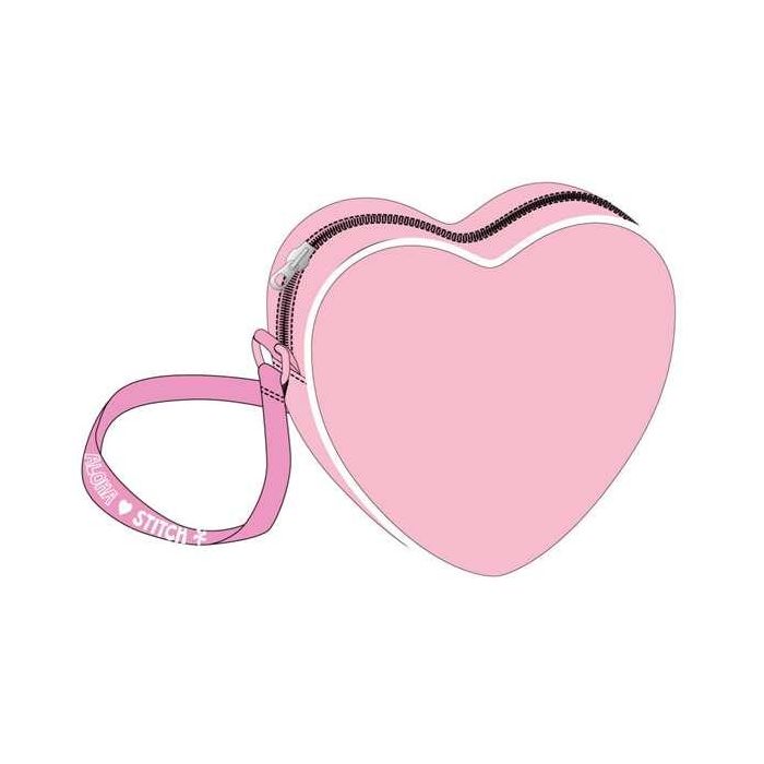 Cerdá Bolso Corazón Stitch 15.0 x 14.0 x 4.0 cm - Rosa, Edad Mínima 3 años 1
