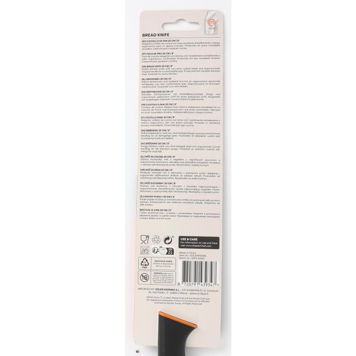 Cuchillo Pan Masterchef 20 cm (24 Unidades) 5 Cuchillo Pan Masterchef 20 cm (24 Unidades) 5