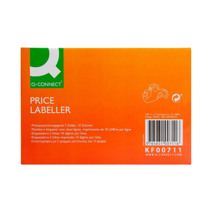 Q-connect Etiquetadora Marcaprecios 2 Rodillo 10 Dígitos por Línea 9 Q-connect Etiquetadora Marcaprecios 2 Rodillo 10 Dígitos por Línea 9