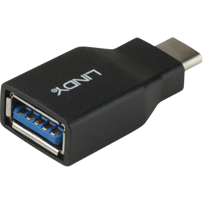 Lindy Adaptador USB 3.2 Tipo C a A, Conector USB-C a USB-A, Transferencia de Datos de hasta 10 Gbps 1
