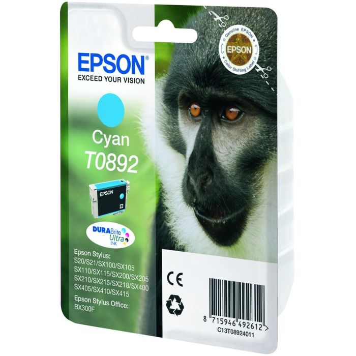 Epson Stylus S20/SX105/SX205/405 Cartucho Cian 1 Epson Stylus S20/SX105/SX205/405 Cartucho Cian 1