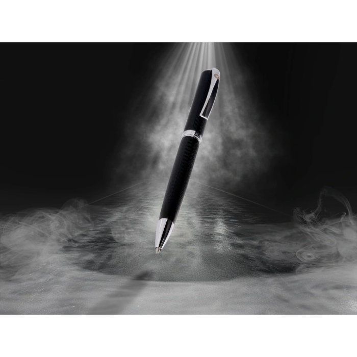 Belius Turbo Boligrafo y Estuche Aluminio Textura Punteada Negro y Plateado Tinta Azul Caja Diseño 10 Belius Turbo Boligrafo y Estuche Aluminio Textura Punteada Negro y Plateado Tinta Azul Caja Diseño 10