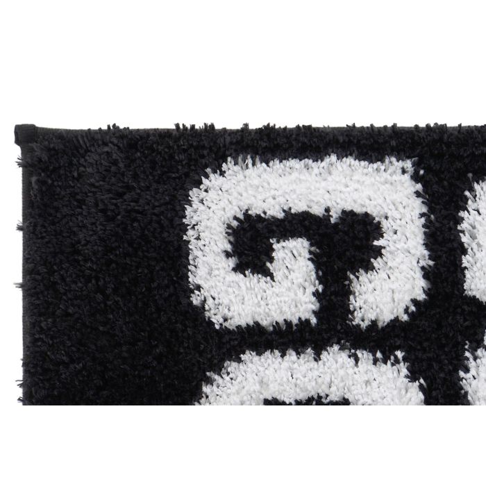 Alfombra DKD Home Decor Negro Blanco 80 x 50 cm 1 Alfombra DKD Home Decor Negro Blanco 80 x 50 cm 1