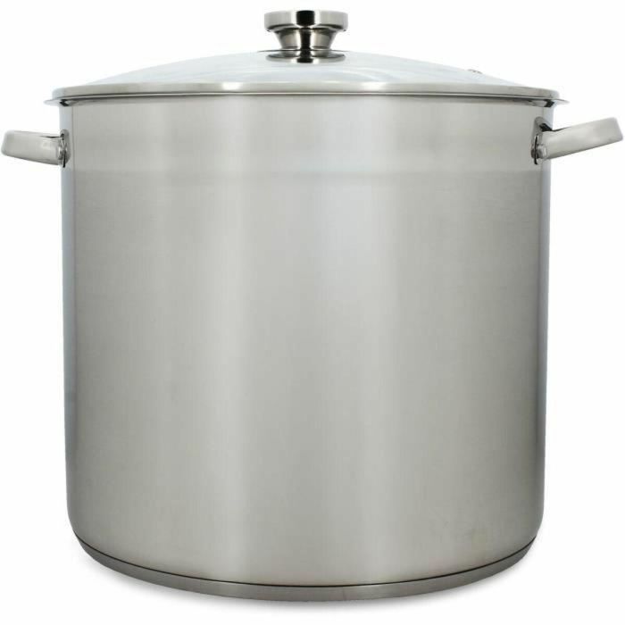 Menastyl Olla con tapa 4615451 Acero Inoxidable 17 Litros 32 cm Apto para todo tipo de fuegos Incluida Inducción