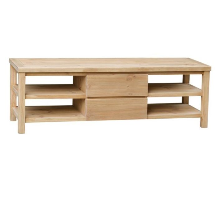 DKD Home Decor Mueble TV Alpino Natural Pine 150x45x50 cm