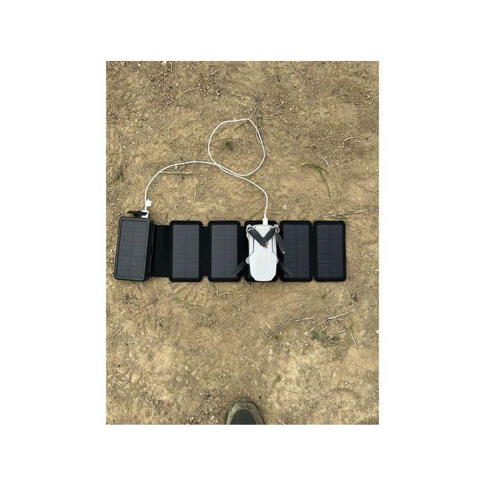 Sandberg Solar 6-Panel Powerbank 20000 mAh con Carga Rápida USB-C PD 20W y USB-A | Batería Externa Plegable para Viajes y Exterior 4