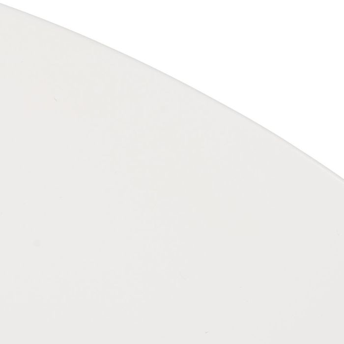 Mesa Comedor Blanco-Natural Dm-Metal 120 X 120 X 76 cm